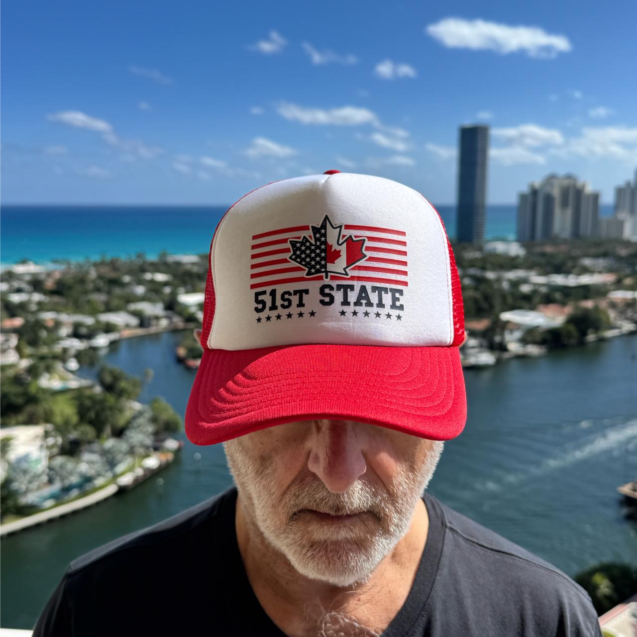 51st State Trucker Hat | Adjustable, Comfortable, Stylish Cap for Patriots | Support a Stronger US-Canada Partnership & Future Unity