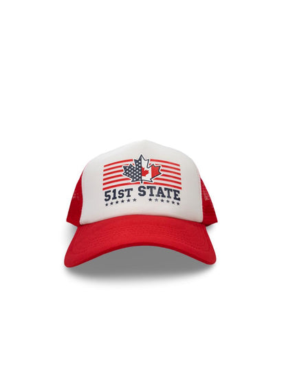 51st State Trucker Hat | Adjustable, Comfortable, Stylish Cap for Patriots | Support a Stronger US-Canada Partnership & Future Unity