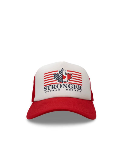 USA/Canada STRONGER Trucker Hat | Adjustable, Comfortable, Stylish Cap for Patriots | Support Stronger US-Canada Relations & Future Unity